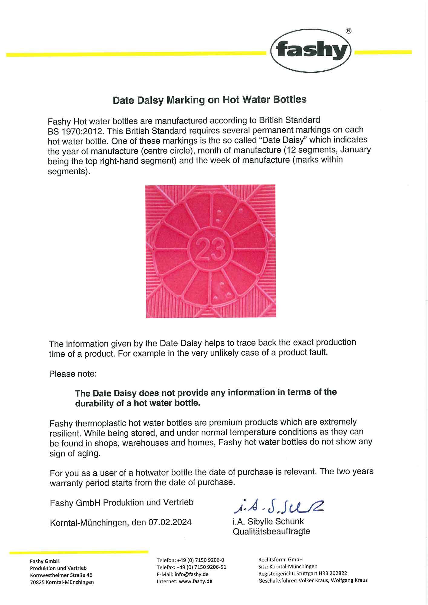 Factory Explanation Date Daisy Wheel