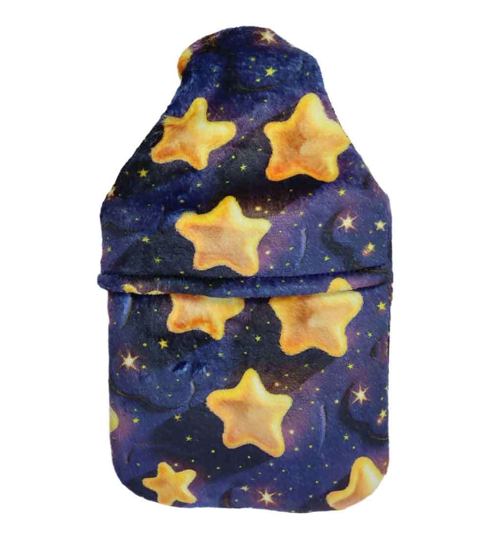 digital stars hot water bottle cover