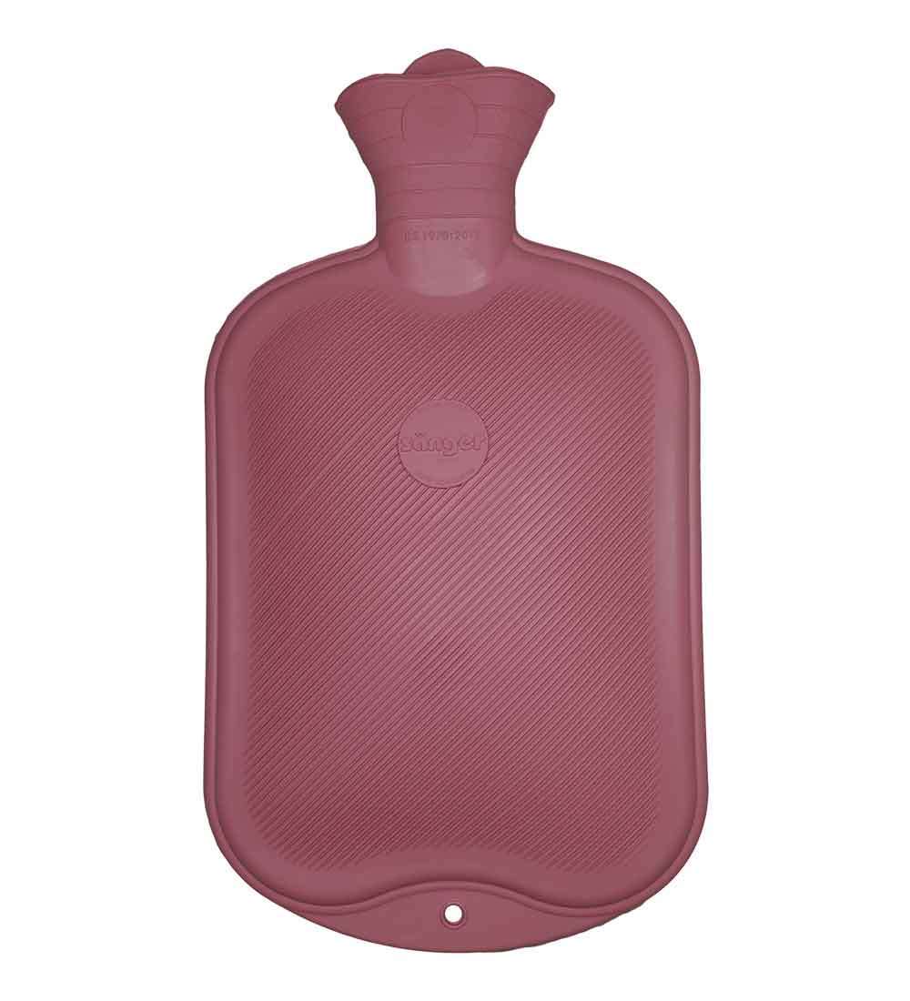 2.0L Pink Double Rib Hot Water Bottle