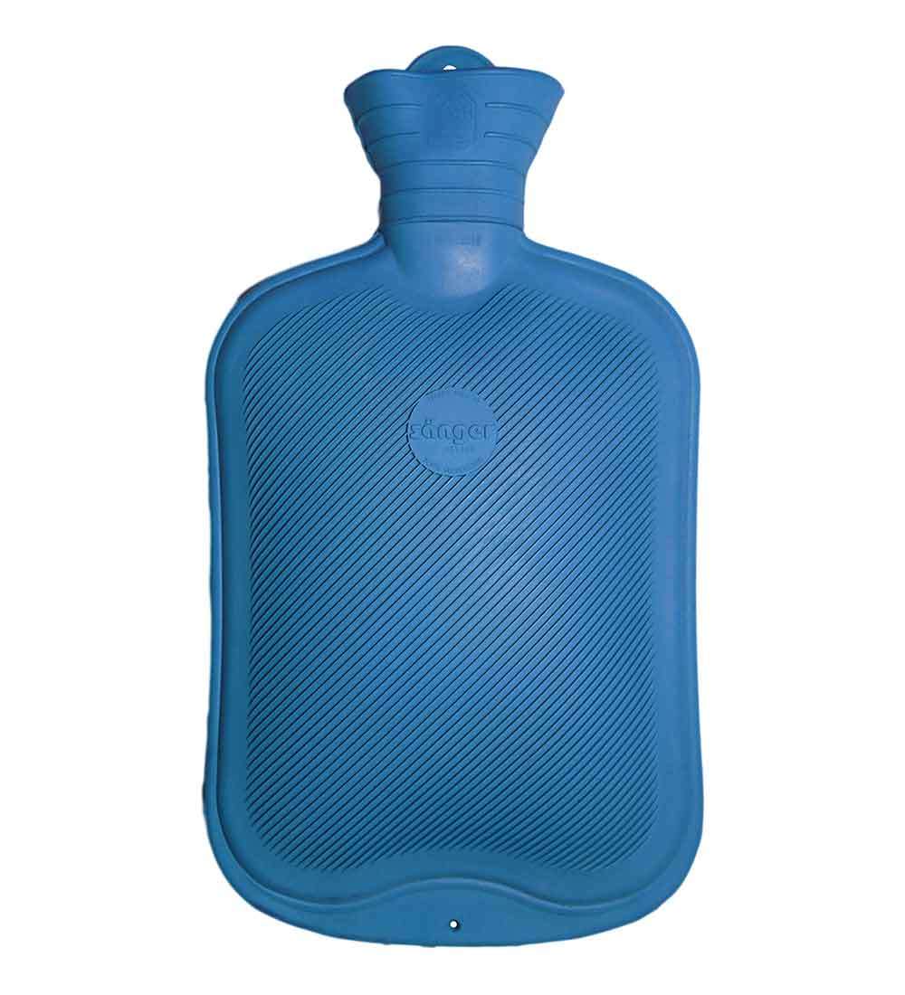 light blue Sänger plasticiser free hot water bottle