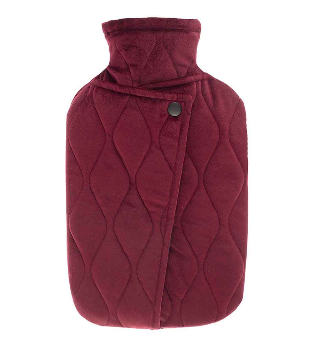 Burgundy Popper Hot Water Bottle