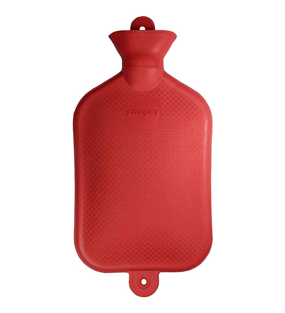 sänger 2 litre red hot water bottle