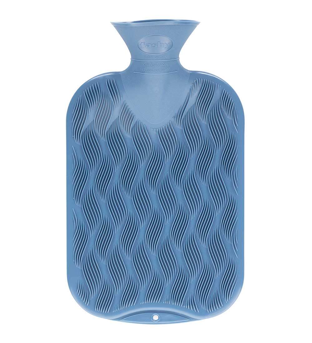 2.0L Pastel Blue Latex Free 3D Hot Water Bottle