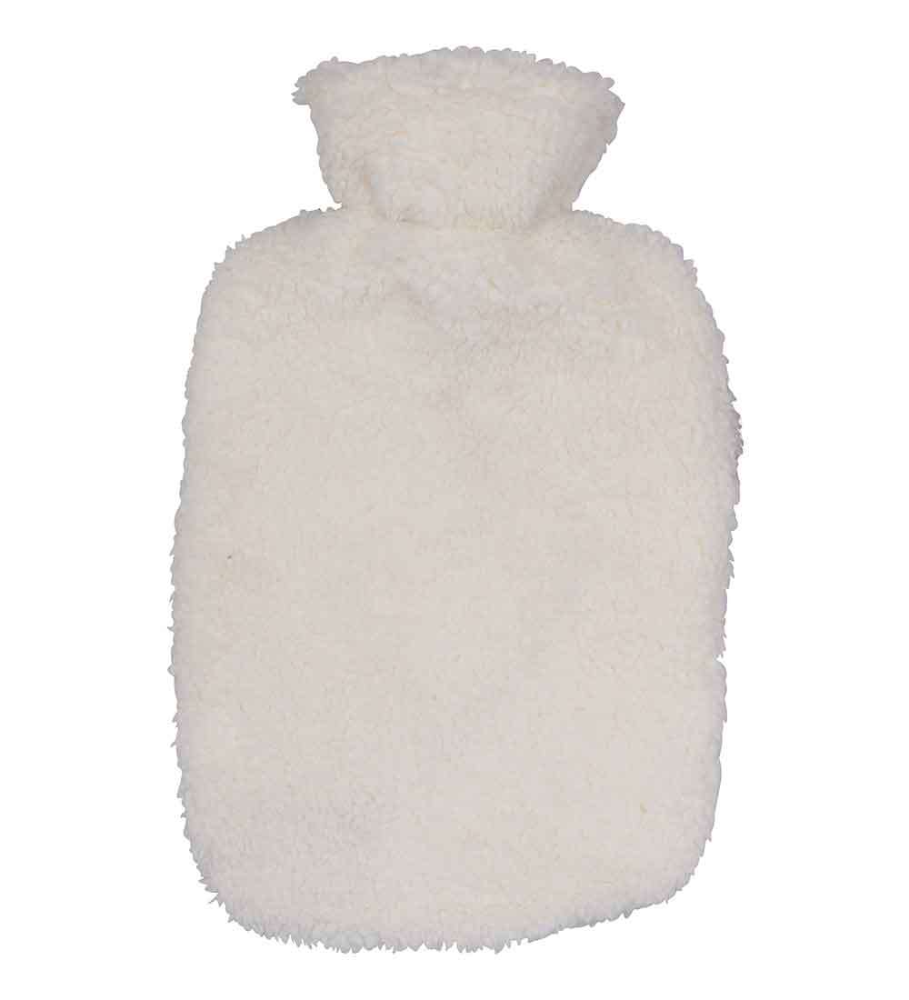 Cream sherpa hot water bottle