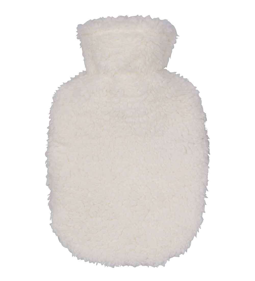 Cream Sherpa Small Hot Water Bottle