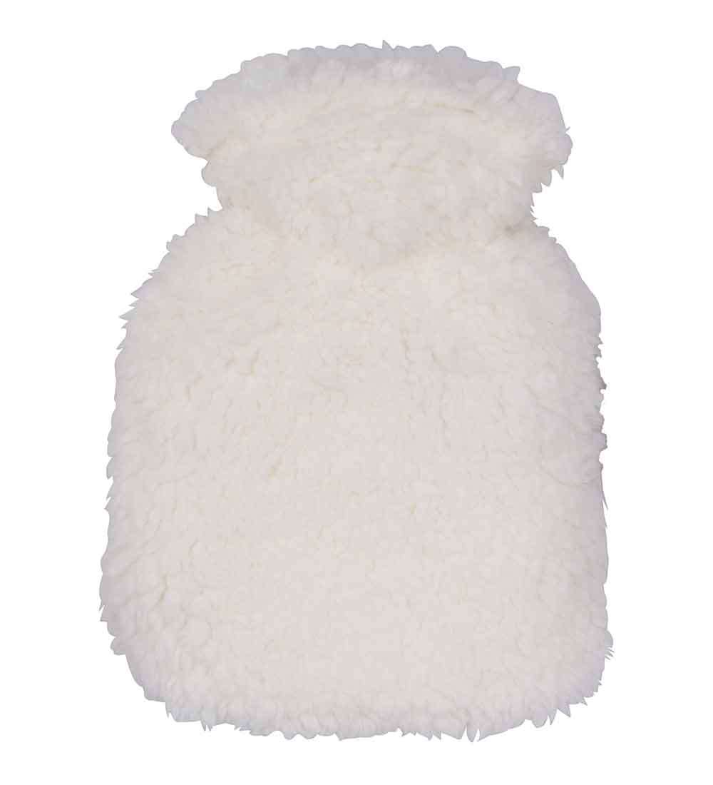Mini Cream Sherpa Hot Water Bottle