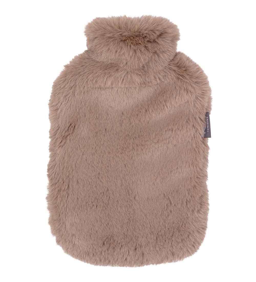Taupe Faux Fur Hot Water Bottle