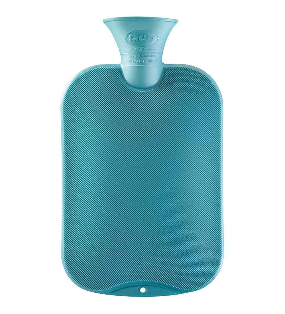 stone blue hot water bottle
