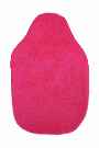 1.0L cerise fleece hot water bottle cover