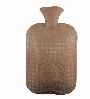 taupe ribbed non latex hot water bottle