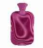 bubble gum pink single rib hot water bottle