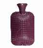 aubergine single rib non rubber hot water bottles