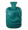 turquoise single rib hot water bottles