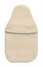 1.0L cream fleece hot water bottle cover