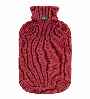 Rust Latex Free Cotton Knit Hot Water Bottle